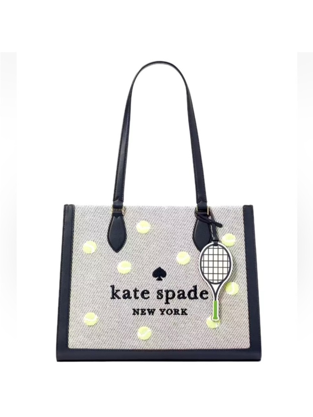 kate spade Ellie Grand Slam Racquet Club Tennis Tote with Racket Charm